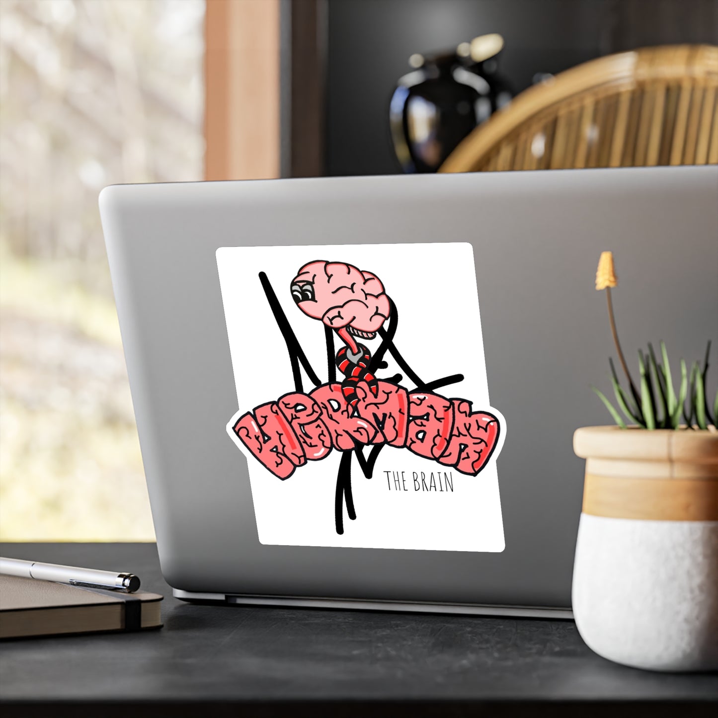 Herman the brain decal