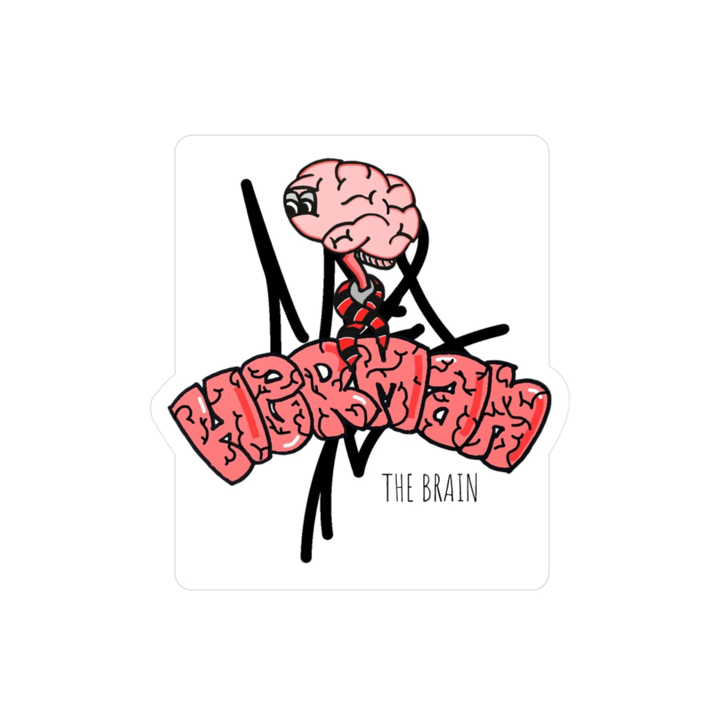 Herman the brain decal