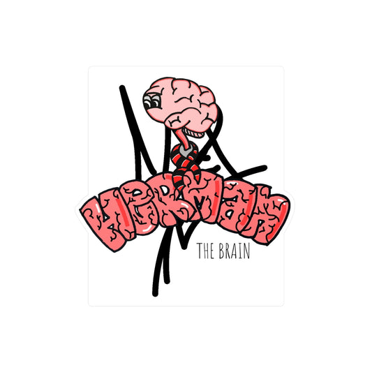 Herman the brain decal