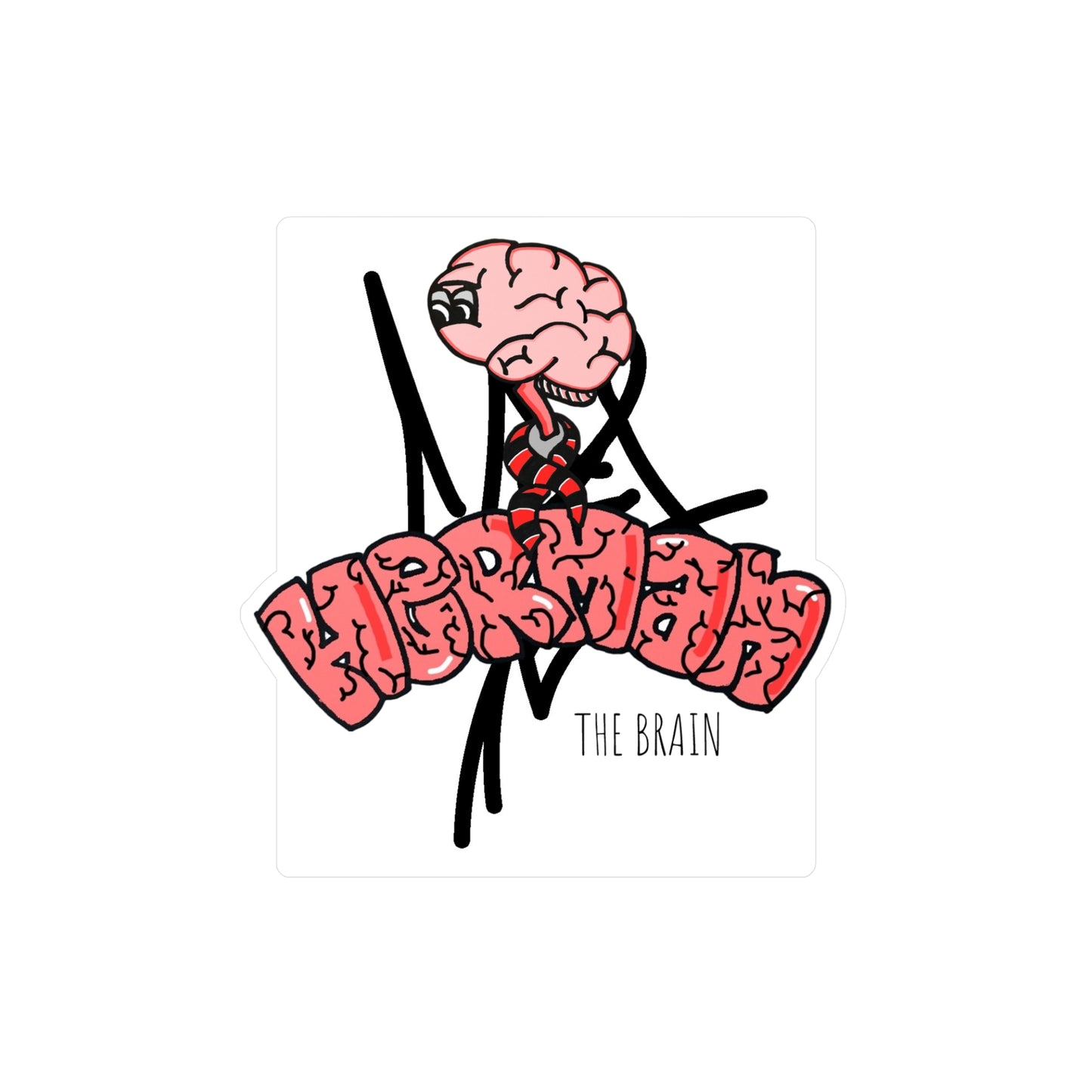 Herman the brain decal