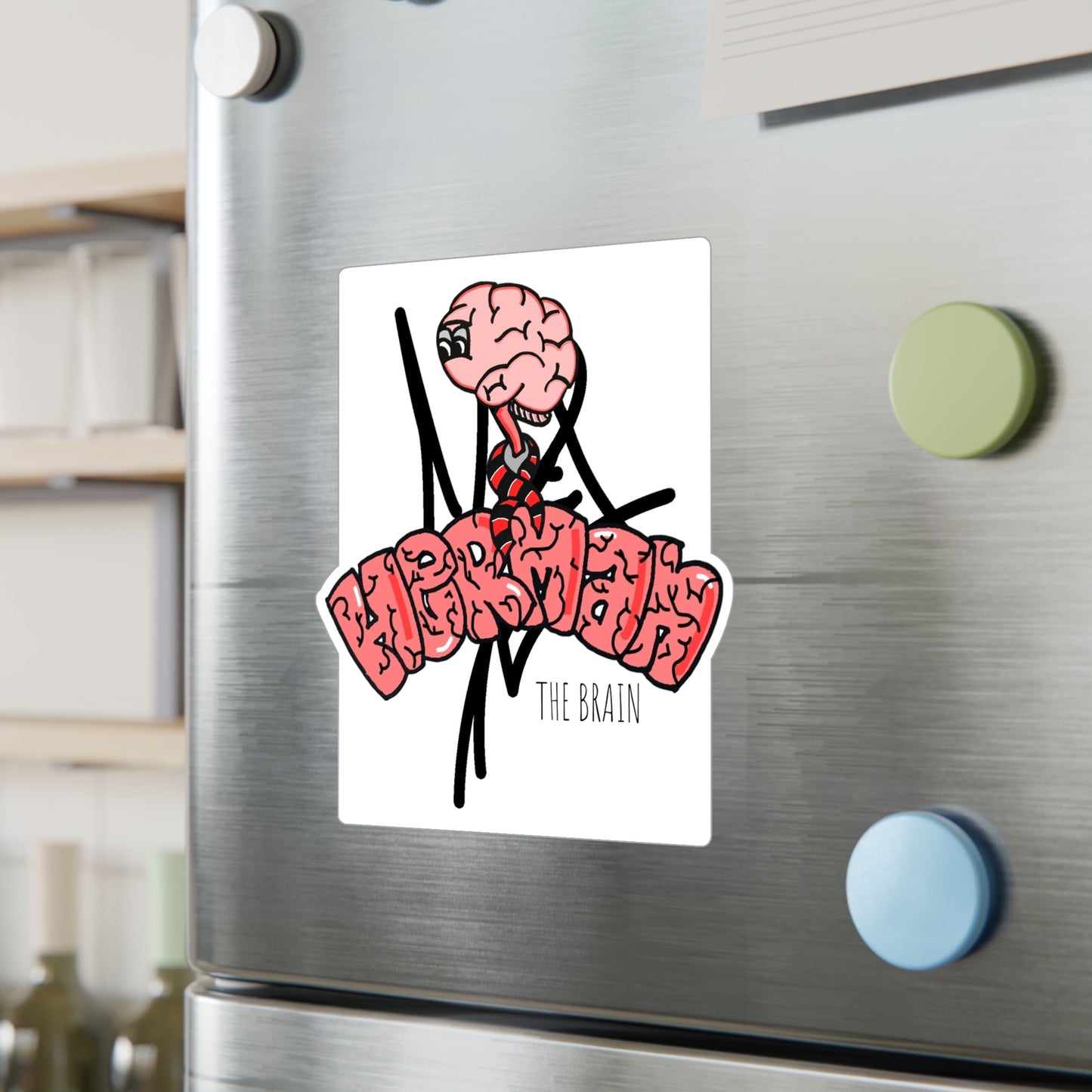 Herman the brain decal